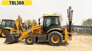 TOPONE Mini Tractor With Front End Loader And Towable 3 Ton Backhoe Loader TBL388