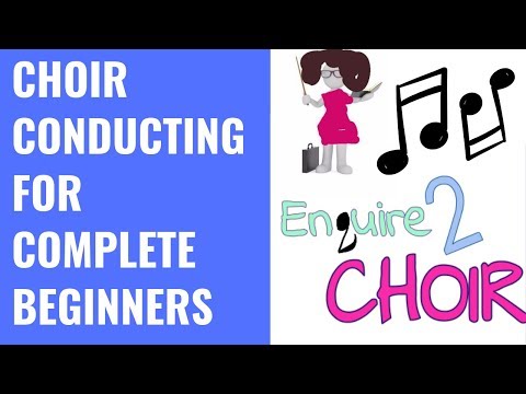 Choir conducting for complete beginners | Choral conducting for amateur choirs | Amateur conducting