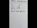 RHS Congruence Of Triangles #maths #mathexam #math #theorem #mathematics