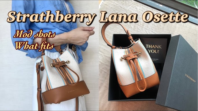 Strathberry - Women's 'Lana Osette' Bucket Bag - Blue - Leather