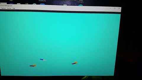 TI-99/4a Geneve 9640 sprite builder weapons demonstration.