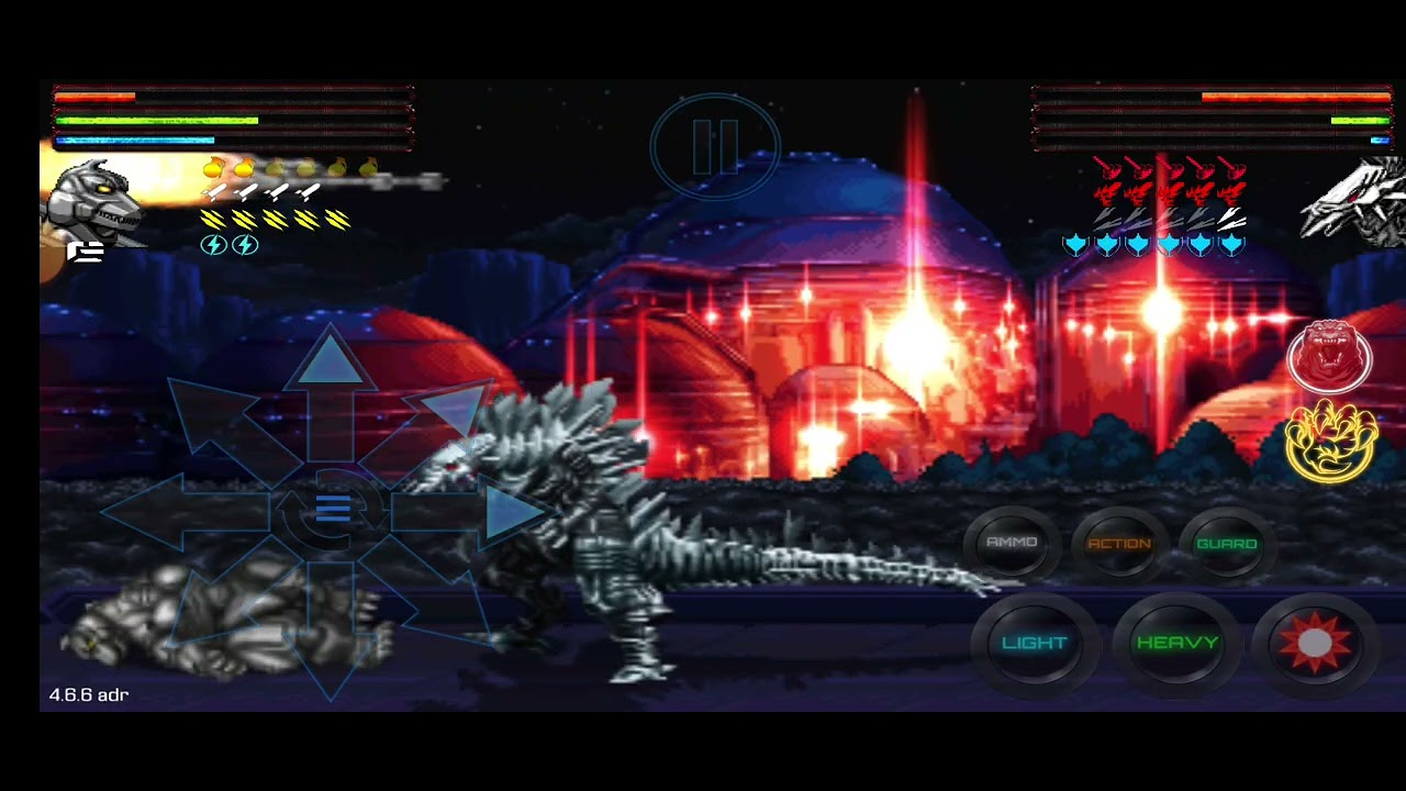Super mecha godzilla vs mecha godzilla bisaludo monster mode