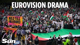 LIVE: Anti-Israel protesters gather in Malmo as Eurovision finale approaches