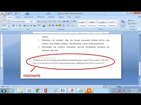 Video: Cara Memformat Nota Kaki Artikel