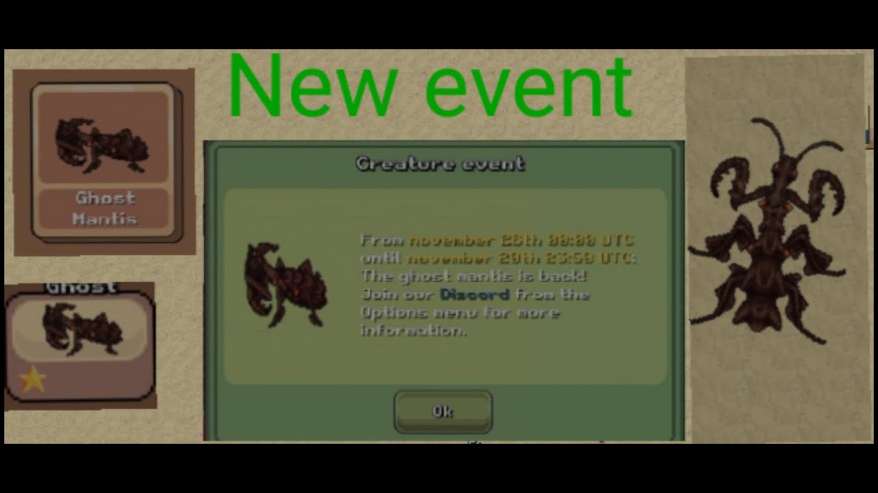 pocket ants new gost mantis event 26th november YouTube