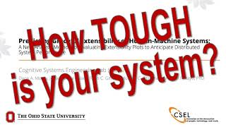 How Tough is Your System? - 2020 HFES Presentation on Extensibility Plots