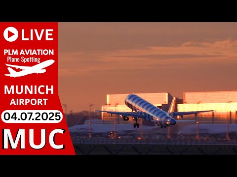 馃敶 LIVE Sunset/Night PLANESPOTTING @ Munich Airport Germany MUC/EDDM
