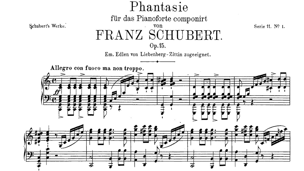 Schubert: Wanderer Fantasie in C Major Op. 151 (D. 760) - Jorg 