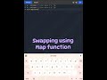 Swapping using Map function #coding #python #learning