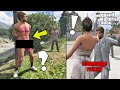 GTA 5 YOL KENARINDAKİ ÇIPLAK ADAMI KURTARINCA BAKIN NE OLUYOR !