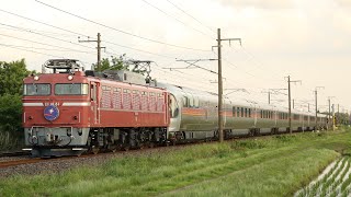 【お召釜牽引】EF81-81+E26系12両 カシオペア紀行 羽鳥〜岩間通過