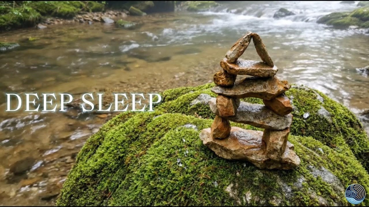 3 Hours Deep Sleep Piano 🌙 Gentle Stream at Night | Fall Asleep Fast & Stay Asleep