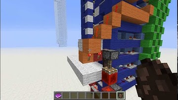 [too BIG] 2x2 Car Piston Elevator (up & down) - 1.6.2 Remake - PG5 - Minecraft Redstone