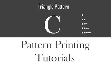 Triangle Printing : Pattern Printing Tutorial In C