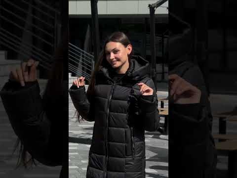 Стильная демисезонная женская куртка черного цвета, большие размеры, видео 1