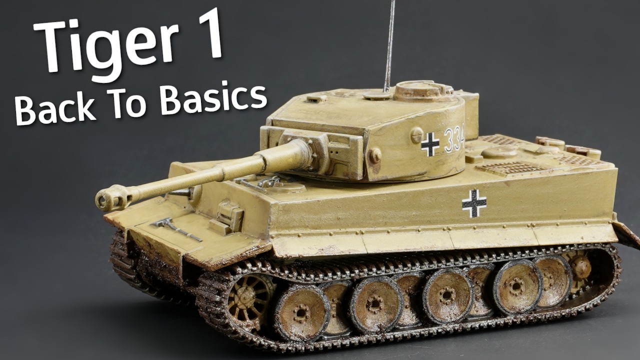 Back To Basics! Airfix Tiger 1 Starter Set Plastic Model Kit in 1/72 Scale - Build & Review