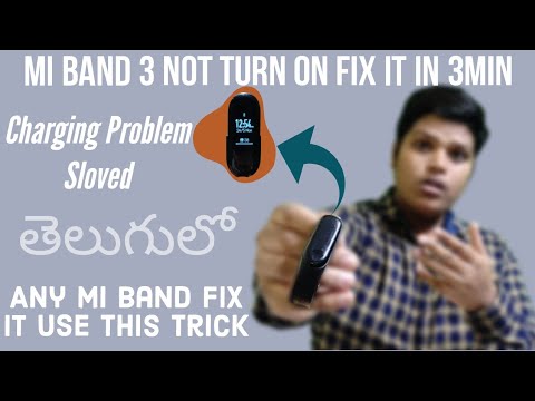 Update mi band 3 not charging, mi Band 3 Not Turning On How To Fix It,Any Mi Band Use This Trick, in Telugu
