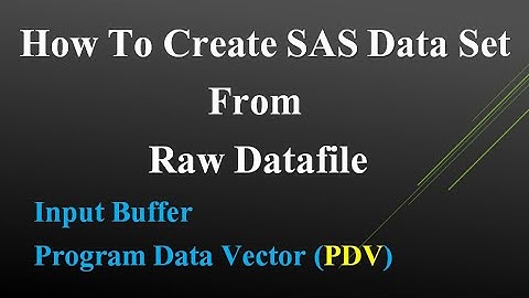 Basic SAS programming topic 12   Column input method