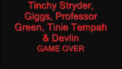 Tinchy Stryder, Giggs, Professor Green, Tinie Tempah & Devlin - Game Over - Mobo Awards 2010