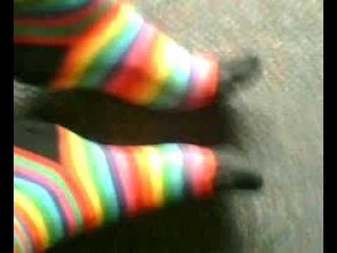 Stripped Sock foot play