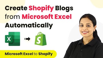 How to Create Shopify Blogs from Microsoft Excel | Microsoft Excel Shopify Integration