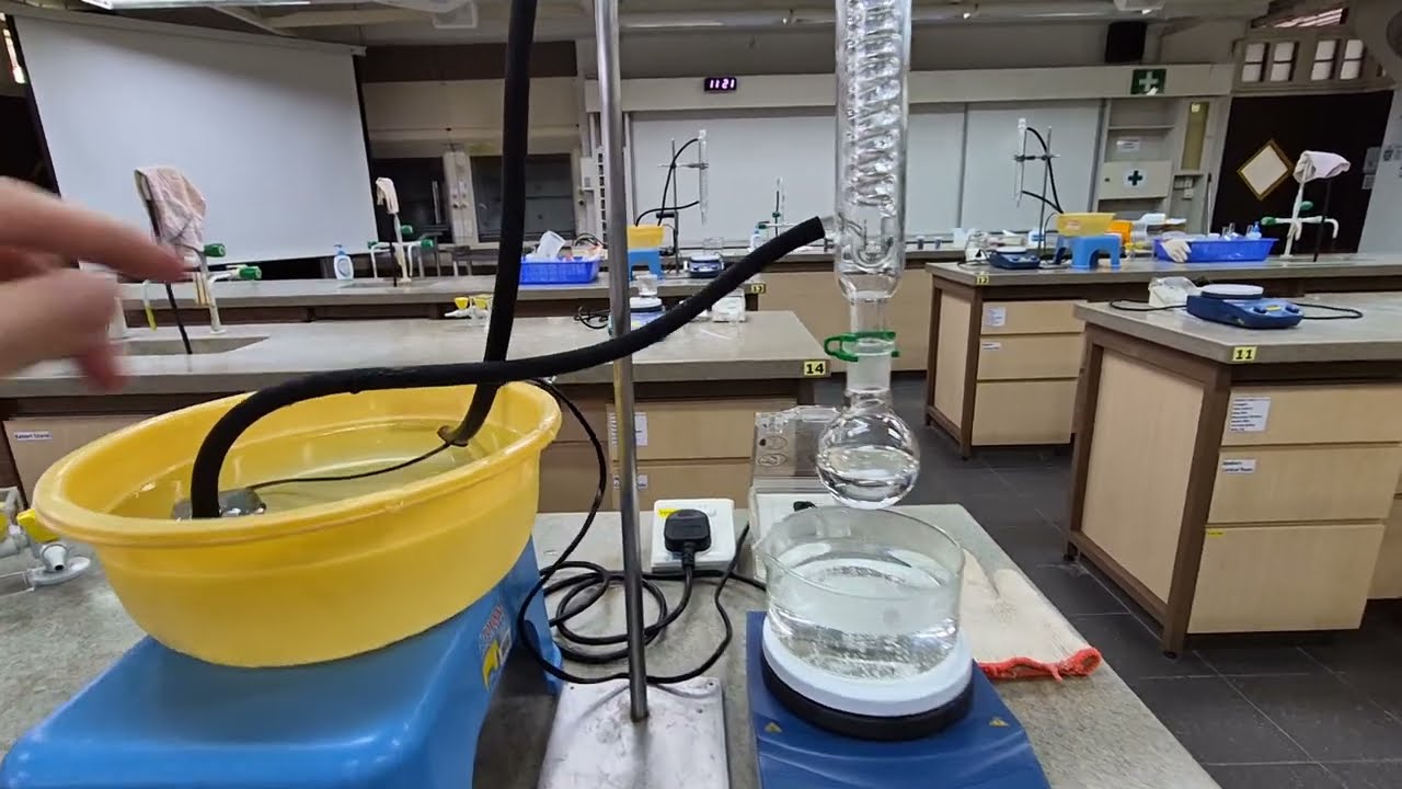 [H2 Chemistry] Hydrolysis of methyl salicylate 5 - youtube