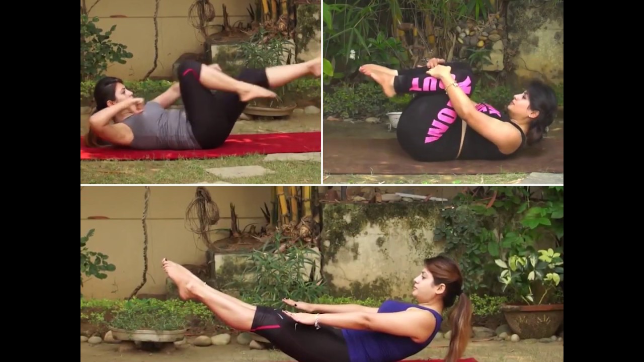 Yoga Poses for Stomach Fat and Body Fitness - YouTube