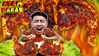 MUKBANG AYAM BAKAR MANDI SAMBEL TERASI PEDAS | ASMR AYAM BAKAR