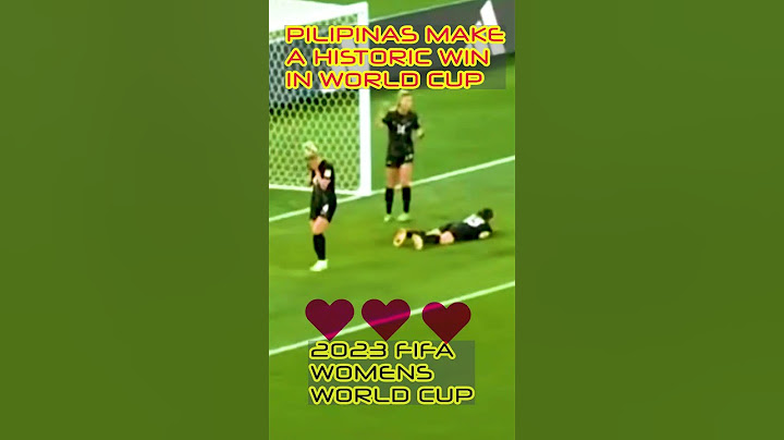 PHILIPPINES  HISTORIC WIN ❤️😃