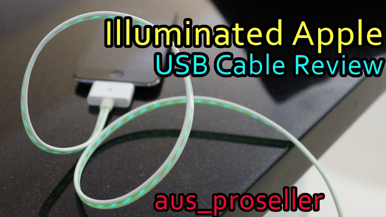 Illuminated LED Cable for iPhone, iPod Touch and iPad - YouTube