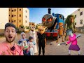 قطار توماس هاجم باليرينا كابوتشينا لانها بتساعد عائلة ايمن تيوبر والشرطيه باليرينا ساعدت رحمه 