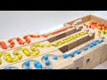 Marble Run Race ☆ HABA Slope & Retro Makita Truck, Excavator, Garbage Truck, Dump Truck, Ambulances