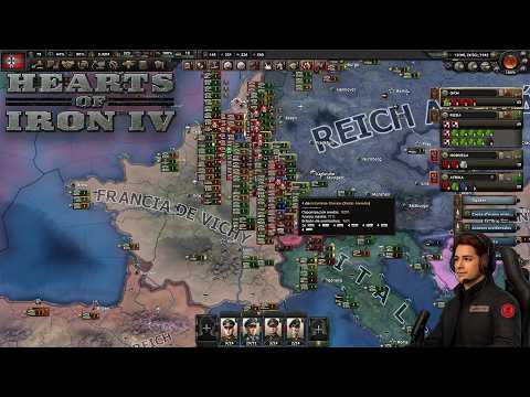 HOI4 en español | 1943, enero / Campaña con Alemania / la línea Amberes-Maginot