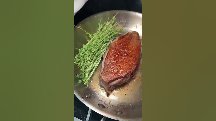 My second attempt at cooking duck breast