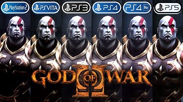 God of War 2 | PS2 vs PS Vita vs PS3 vs PS4 vs PS4 Pro vs PS5 | Graphics Comparison (Side by Side)