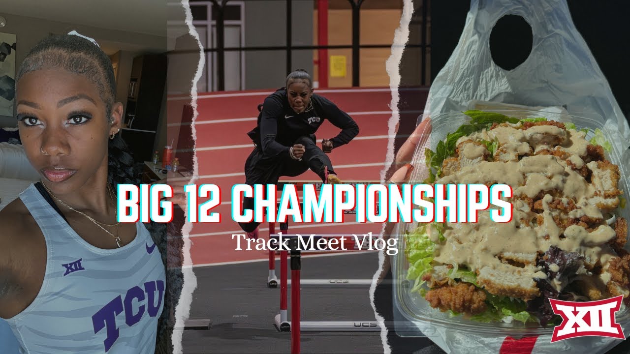 BIG 12 CONFERENCE MEET VLOG: full meet experience, travel, grwm + more