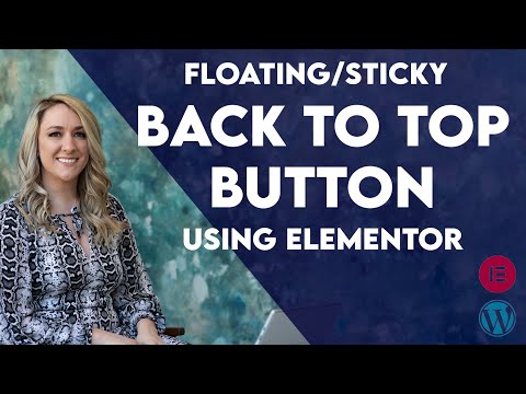Back To Top Button on Elementor Pro with Sticky Menu | No Code Required