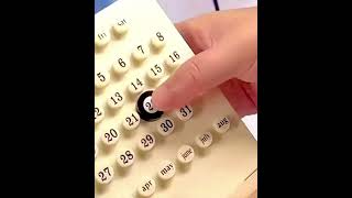ποΈ DIY ring perpetual calendar/3 circle rings/Material-ABS birch base/13.5*18 cm. #calender ποΈ DIY ring perpetual calendar/3 circle rings/Material-ABS birch base/13.5*18 cm. #calender