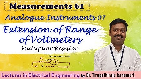 ME61 Extension of Range of Voltmeters