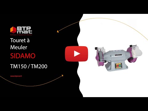 Vidéo : Vidéo - SIDAMO EXPERT - Touret à Meuler TB 150 ou TM 200 au choix