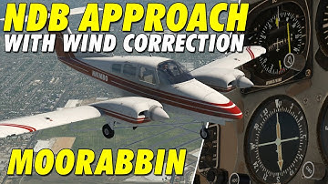 Flying a NDB Approach with Wind Correction | BE76 Duchess | X-Plane 11