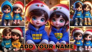 Write Your Name on Al Trending Images with Microsoft Bing For Free/cute x'mas special video editing screenshot 2