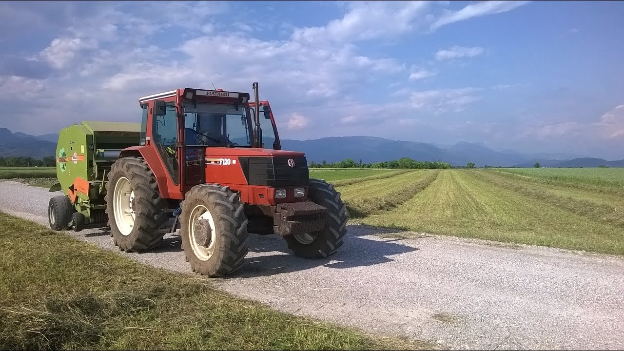 pressatura medica Fiatagri F120, Wolagri C155 [GoPro]