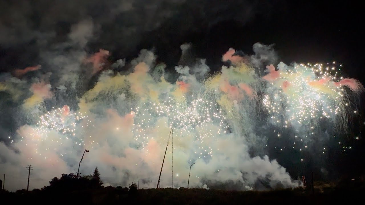 4K - Villafranca Sicula 4 Agosto 2024 - San Giovanni Battista - Pirotecnica Romano & Nino Belardo