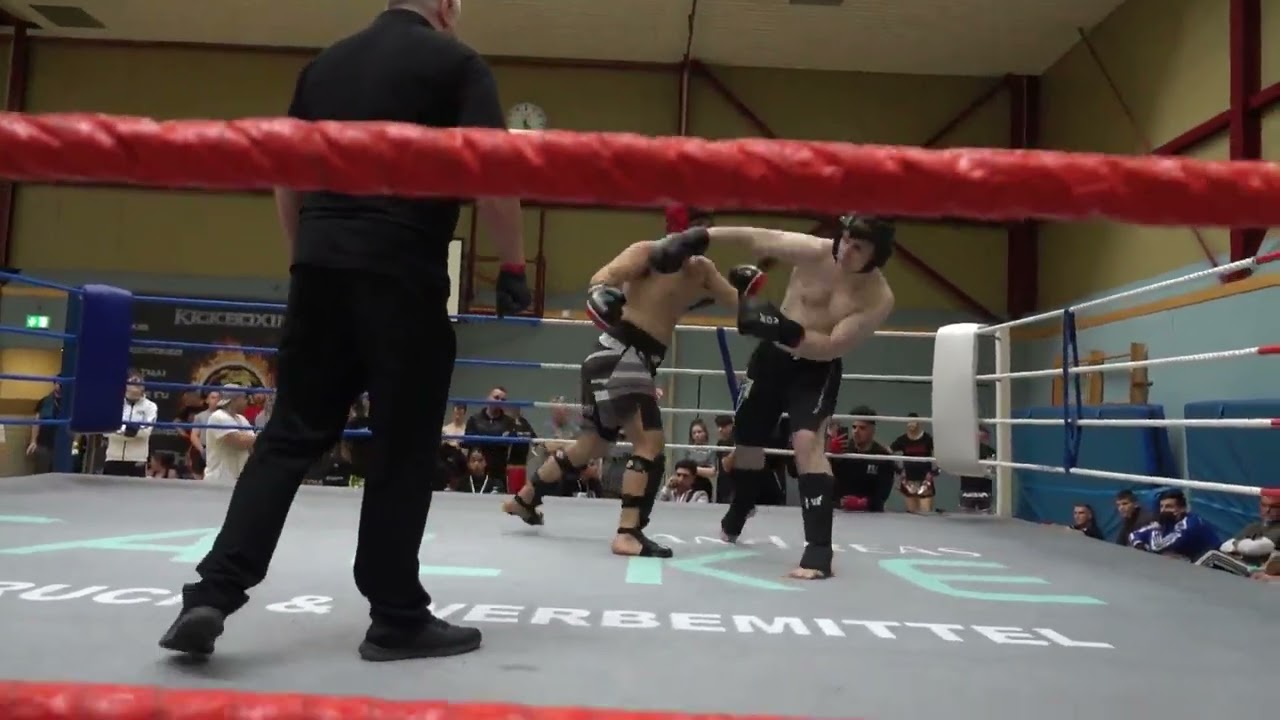 Ahrensburg Kick Box Turnier Iliyan erster Kampf K1