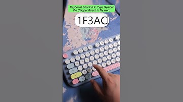 Keyboard Shortcut to Type Symbol the Clapper Board in Ms word #thoicongnghe #keyboard #asmr #tricks