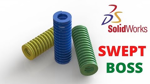 How to design spring in SolidWorks