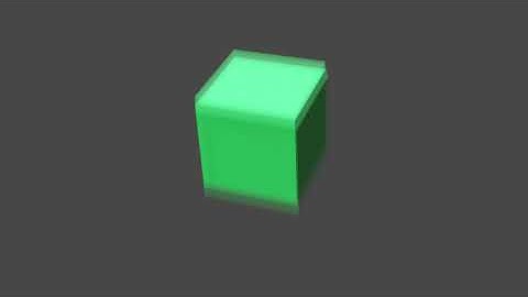 Falling Cube, a Simple Blender Animation