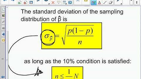 AP Stats - 7.2 - Sample Proportions