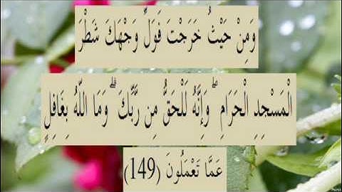 القران الكريم سورة البقرة الاية 149